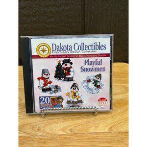 Dakota Collectibles Playful Snowmen Embroidery Design Collection CD Machine